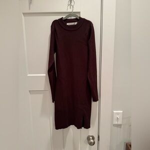 Altar'd State Brown Knit Sweater Dress